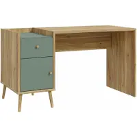 Freiraum Schreibtisch WHENUA Mauvella Eiche / Salbei ca. 140 x 78 x 60 cm