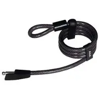 Axa SLS Plus Slotkabel 115/10 Insteekkabel SL7 SL9 Fahrradschloss, 115cm, ART, schwarz