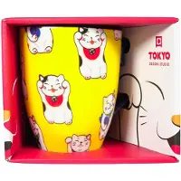 Tokyo Design Studio Tokyo Tasse Kawaii Lucky Cat Gelb Glückskatze