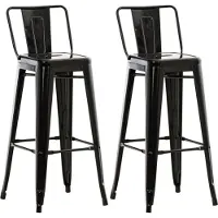 CLP 2er Set Barhocker Mason schwarz