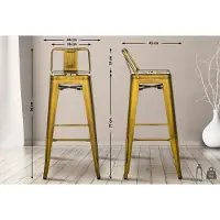 CLP 2er Set Barhocker Mason gold