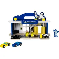 Klein Autoservice mit Michelin-Autowaschanlage – Rollenspiel aus Holz