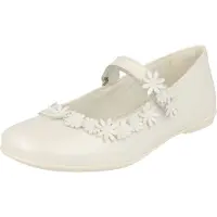 Primigi 3920111 Mädchen Schuhe Konfi Taufe Ballerinas Leder Weiss Klett Blumen