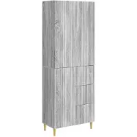 Syfax Schrankset 2 pcs Grau Sonoma 66 x 34,5 x 90 cm Holzwerkstoff