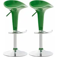 CLP 2er Set Barhocker Saddle grün