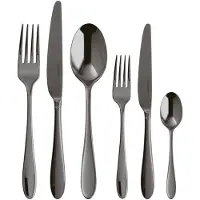 Sambonet Besteck Set Velvet Schwarz 36-teilig