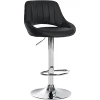 CLP Barhocker Milet Kunstleder chrom schwarz