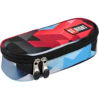 Sonstiges Federmäppchen Federtasche Federmappe case St.Right Rot Geometrisch 3D, PC1 Uni