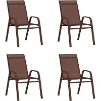 Sonstiges Möbel Stapelbare Gartenstühle 4 Stk. Braun Textilene 2023