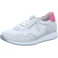 Gabor Comfort Damen-Schnürhalbschuh Weiß-Mehrfarbig, Farbe:weiß, UK Größe:5