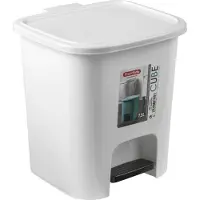 PlasticForte Treteimer - Kunststoff - weis - 7,5 Liter