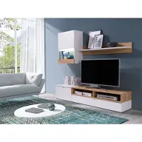 EURO-MEBLE Moderne Wohnwand ROCO für das Wohnzimmer