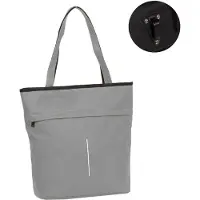 Bike Fahrradtasche Shopper aus Planenmaterial einfache Befestigung anthrazit
