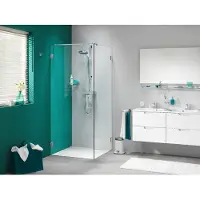 Sealskin Get Wet I Am Douchecabine Vierkant met draaideur 100x200cm RVS mat/Helder glas (antikalk)