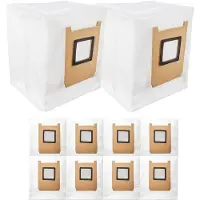 OEM 10er Stoffsaugertaschen-Set - Für Eufy Omni E28, E25 & E35 geeignet - 99,9 % Filtration - 4-Lag-Vlies & Gussgeblasener Filter - Hygienische Stofftaschen für Roboterstäubers - Luxuspflegekit