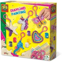 Ginza.se 14702 Diamanten Mosaike Schlüsselanhänger - Kreatives Dekorieren & Bastelset, Bastelset für Kinder, 5 Jahr(e), Karton, Mehrfarbig