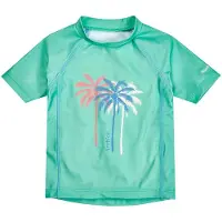 Playshoes UV-Schutz Shirt 1/2-Arm Palmen in mint | Gr.: 146/152