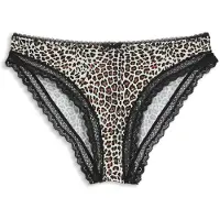 HUGO Slip aus elastischer Mikrofaser mit mittlerer Bundhöhe und Spitzenbesatz Grösse XS