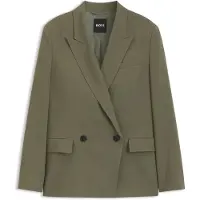 BOSS Regular-Fit Blazer aus Stretch-Krepp mit Nadelstreifen Grösse 38