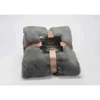 Amadeus Plaid luxe 130x170 anthrazit - Grau Rechteck Polyester 170x130 cm