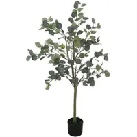 HOMCOM Künstliche Pflanze, Kunstbaum, naturgetreu, Zementtopf, wartungsfrei, Grün