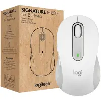 Logitech Signature M650 for Business, rechts, Optisch, Bluetooth, 4000 DPI, Weiß