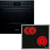 Bosch HND211LB2 Herdset 66L LED-Display elektrisch Schnellaufheizung