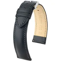 Hirsch 01002050-2-20 Uhrenarmband Kent L 20 mm Leder Schwarz