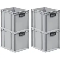 Proregal Spar Set 4x Eurobox Nextgen Portable Duo HxBxT 32 x 30 x 40 cm 30 Liter Eurobehälter Transportbox Transportbehälter Stapelbehälter
