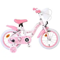 Volare Hello Kitty Kinderfahrrad - Mädchen - 14 Zoll - Rosa - Zwei Handbremsen
