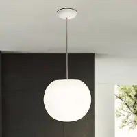 Casablanca Hängelampe Acai, dimmbar, weiß / opal, für Wohn- / Esszimmer, Glas, Pendelleuchte