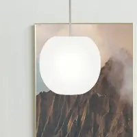 Casablanca Hängelampe Acai, dimmbar, weiß / opal, für Wohn- / Esszimmer, Glas, Pendelleuchte