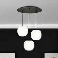 Casablanca Hängelampe Acai, dimmbar, weiß / opal, für Wohn- / Esszimmer, Glas, Pendelleuchte