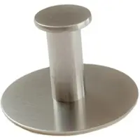 Bagnoxx Handtuchhaken Selbstklebend 6,5cm x 4,3cm Edelstahl Silber