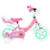 Volare Barbie Kinderfahrrad - Mädchen - Mag-Felgen - 12 Zoll - Rosa