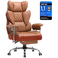 GTPLAYER Gaming Stuhl, Gamer Stuhl, Ergonomischer Bürostuhl mit Fußstütze verstellbare Lenden und Kopfkissen, Gaming Chair Gepolstert, Gaming Sessel