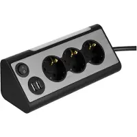 REV Dreifach-lampenfassung 2x Usb Mehrfachsteckdose