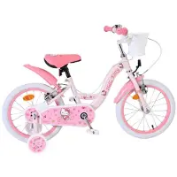 Volare Hello Kitty Kinderfahrrad - Mädchen - 16 Zoll - Rosa - Zwei Handbremsen