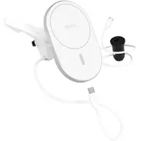 EPICO 9915111100037, Auto, USB, 9 V, Kabelloses Aufladen, 1 m, Weiß