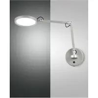 FABAS LUCE Regina - runde verstellbare Wandleuchte - 9 W dimmbare LED-Wandleuchte CCT (3000 K, 4000 K, 5000 K, 6000 K) - Aluminium