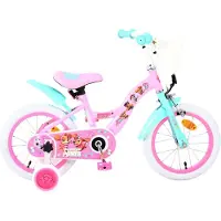 Volare Paw Patrol Kinderfahrrad - Mädchen - 14 Zoll - Rosa