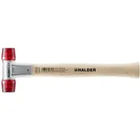 HALDER Schonhammer BASEPLEX Länge 270mm Kopf-D.25mm hart Holz Celluloseacetat rot