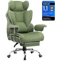 GTPLAYER Gaming Stuhl, Gamer Stuhl, Ergonomischer Bürostuhl mit Fußstütze verstellbare Lenden und Kopfkissen, Gaming Chair Gepolstert, Gaming Sessel