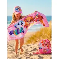 Ryhmä Hau Strandset mit Handtuch, Kappe & Turnbeutel, Rosa