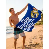 Real Madrid Handtuch 100% Baumwolle, Blau