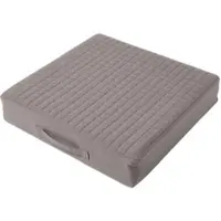 Homescapes SITZKISSEN orthopädisch 50/50/10 cm – Sesselkissen grau