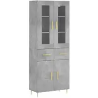 Helloshop26 - Buffet Sideboard Kommode Kleiderschrank Aufbewahrungsm√∂bel Organizer Küche Wohnzimmer Lounge hoch 69,5 x 34 x 180 cm 02_0034524