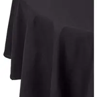 Homescapes TISCHDECKE schwarz rund 178 cm, 100% Baumwolle