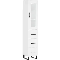 Helloshop26 - Buffet Sideboard Kommode Schrank Aufbewahrungseinheit Organizer Küche Wohnzimmer Lounge hoch 34,5 x 34 x 180 cm 02_0032423