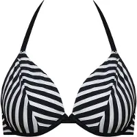 Lisca Unwattierter Bikini BH Bondi Beach | Grösse: 42C | Farbe: Schwarz/Weiß